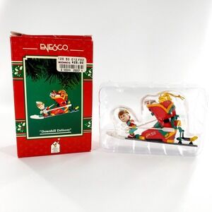 Vintage 1996 Enesco McDonalds Downhill Delivery Ornament #167053